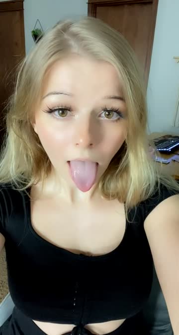 tongue fetish ahegao pretty nsfw video