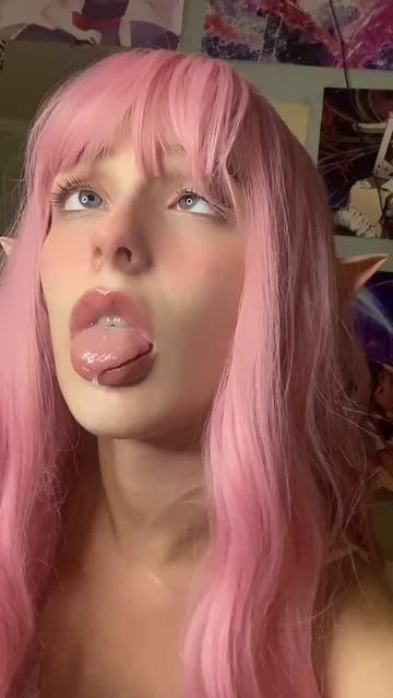 drooling tongue fetish ahegao nsfw video