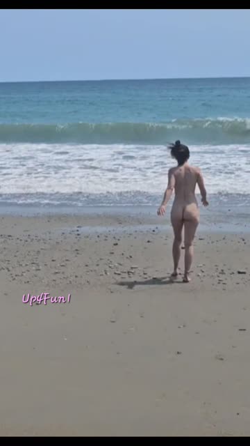 exhibitionist beach nude hot video