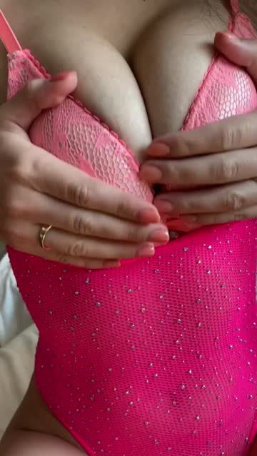 hotwife boobs body oiled lingerie 