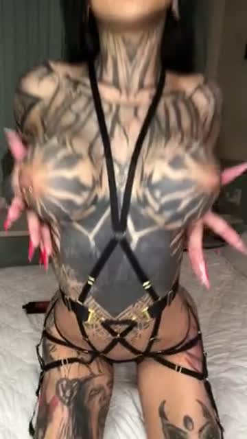 tattoo boobs lingerie xxx video
