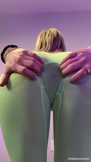 big ass yoga leggings cute nsfw video