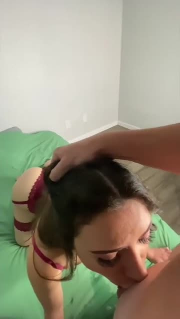 lingerie brunette deepthroat throat fuck nsfw video