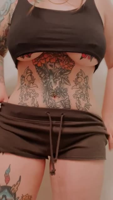 big tits tattoo goth nsfw video