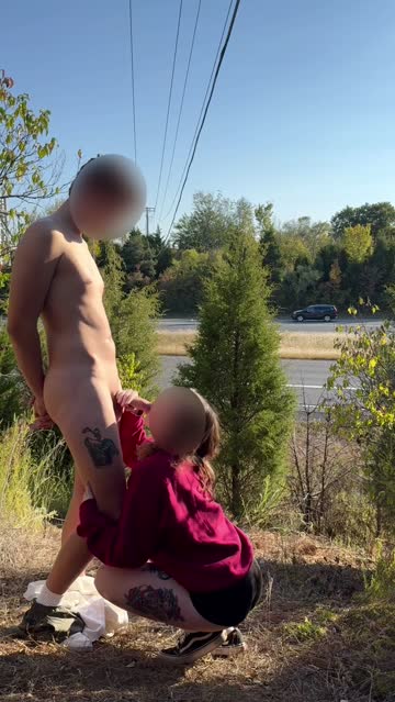 outdoor exposed cfnm femdom exhibitionism blowjob public sex video
