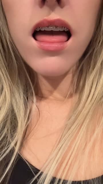 braces tongue tongue fetish xxx video