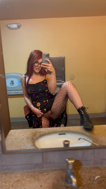 boots bathroom redhead public porn video