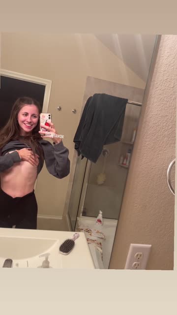 tiny long hair small tits boobs flashing free porn video