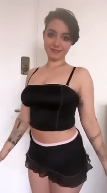 latina skirt busty nsfw video