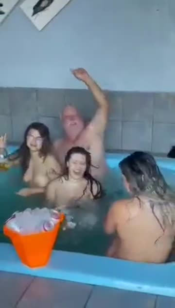 party swimming pool laughing nsfw video