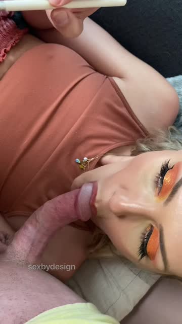sucking blowjob bored and ignored 
