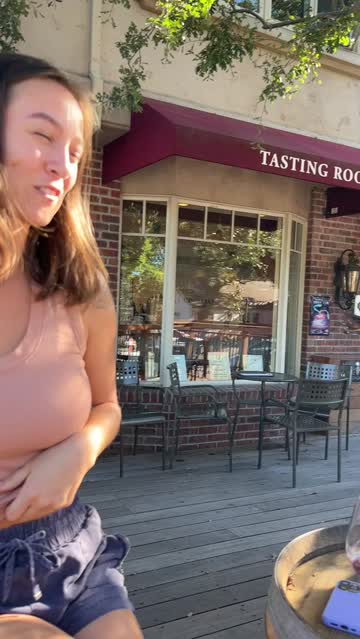 flashing boobs public nipples outdoor 