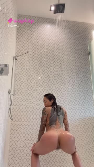 bathroom ass busty nsfw video