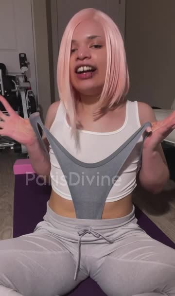 wedgie pink hair thong hot video