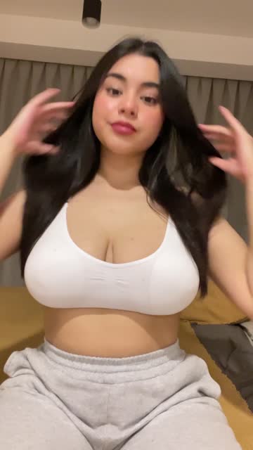 brunette homemade boobs natural tits 