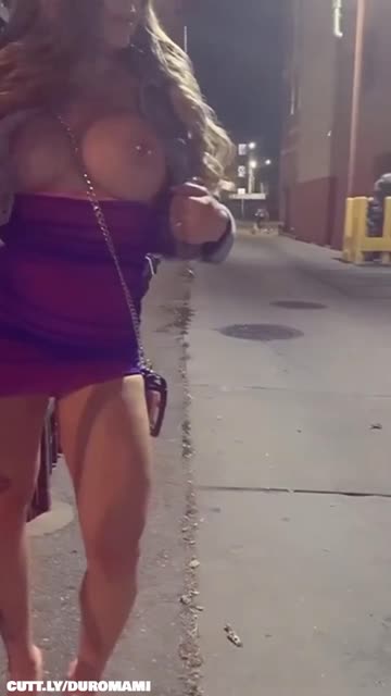 flashing hotwife fake tits butt plug bimbo free porn video