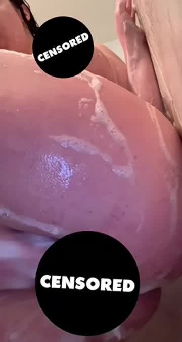 dildo masturbating shower ass amateur 