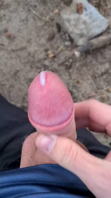 ruined orgasm cumshot cum outdoor 