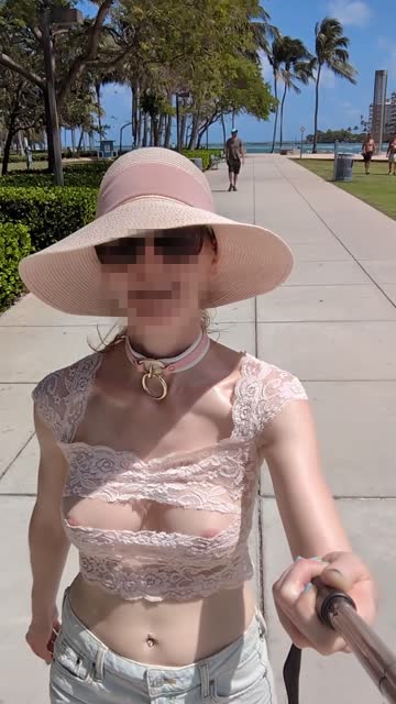 braless public nipple nipples flashing hot video