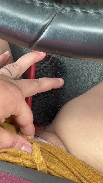 r/caughtpublic public sneaky object insertion hairbrush hairy pussy 