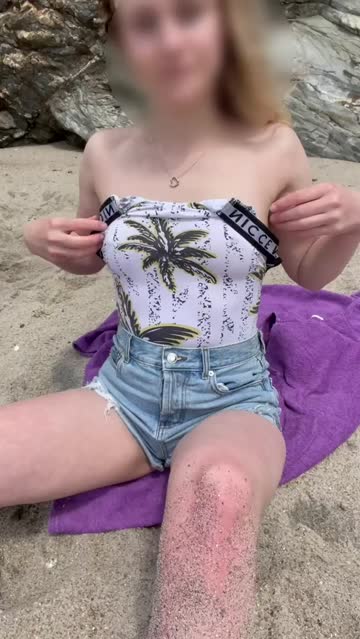 swimsuit public tits hot video