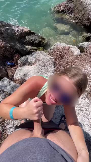 outdoor blonde beach blowjob r/fuckoutdoors wifey nsfw video