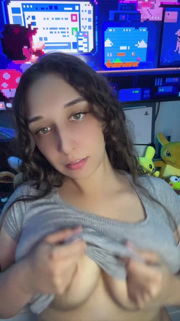 big tits brunette tease free porn video