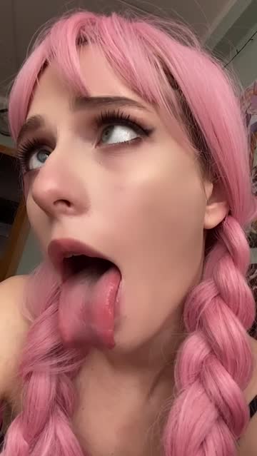 drooling ahegao tongue fetish 