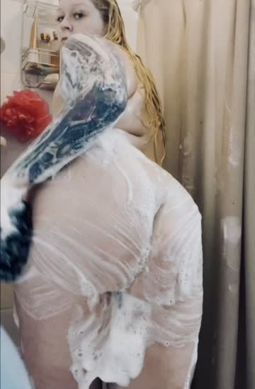 ass shower soapy hot video