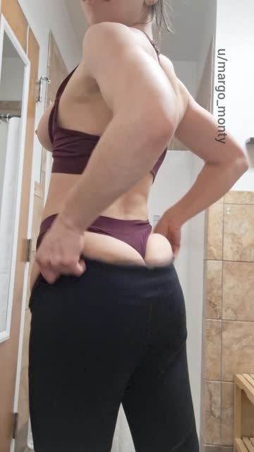 panty peel ass thong brunette xxx video