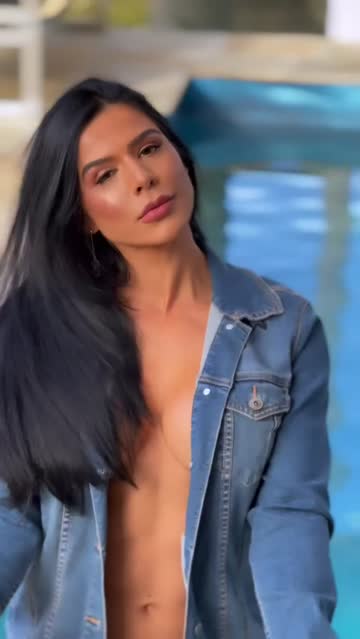 hispanic pool muscular girl latina big tits fake tits muscular milf nsfw video