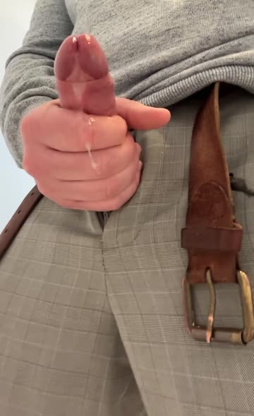 thick cock cumshot uncircumcised pants 