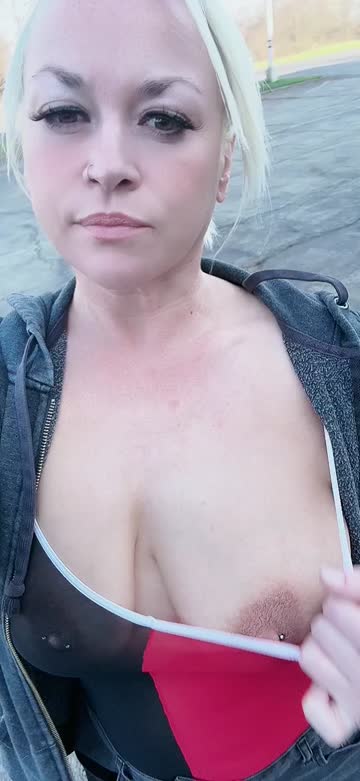 big tits outdoor natural tits 