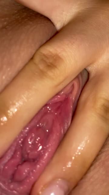 wet pussy pussy lips fingering close up shaved pussy grool 
