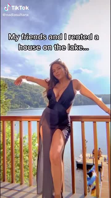 brunette natural tits huge tits latina hot video