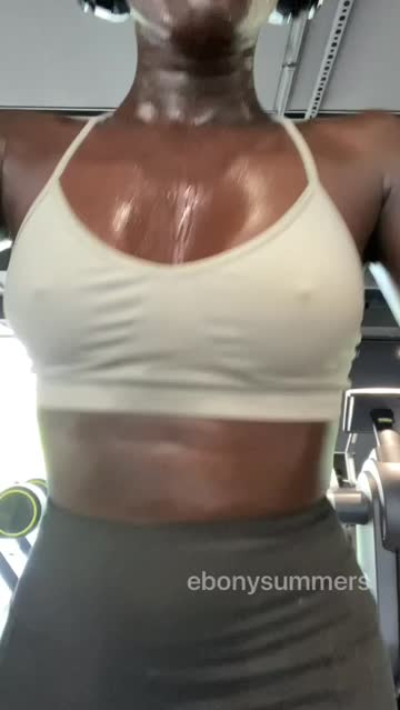 ebony body workout porn video