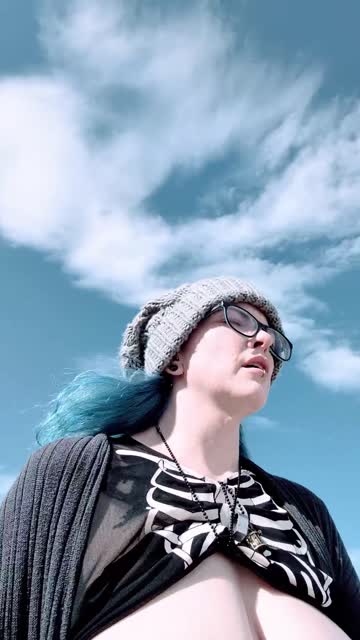 big tits natural tits public outdoor hot video