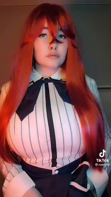 redhead big tits cosplay costume natural tits tiktok porn video