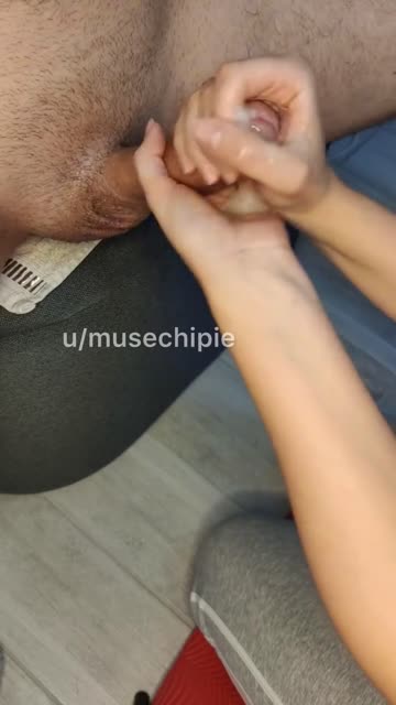 cumshot two hands handjob sex video