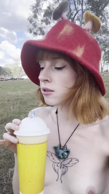 tits exhibitionist petittits hippie exhibitionism small tits redhead 