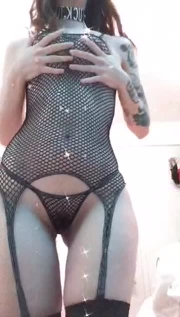 pawg tattoo pale see through clothing thick big ass 