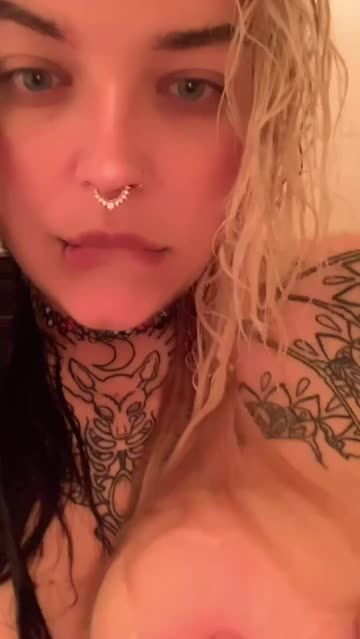 big tits shower goth porn video