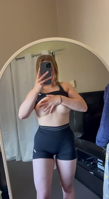 blonde fit chicks titty drop free porn video