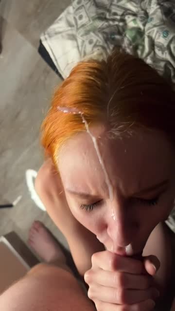 facial cum in mouth redhead porn video