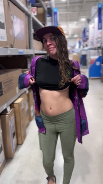 flashing boobs small tits public 