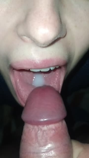 cum swallow cum eating instructions cum in mouth 