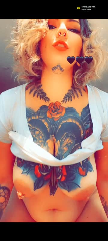 big tits chubby milf blonde tattoo hot video