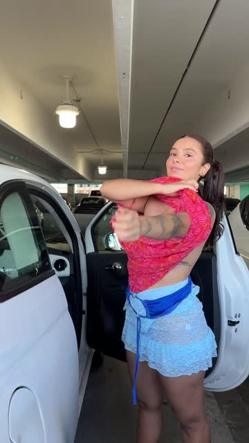 exhibitionist car car sex flashing brunette exhibitionism hot video