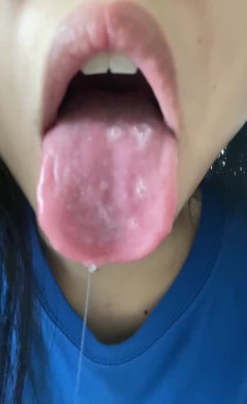 long tongue cum on tits cum in mouth cumshot r/pornstartongues tongue fetish sex video