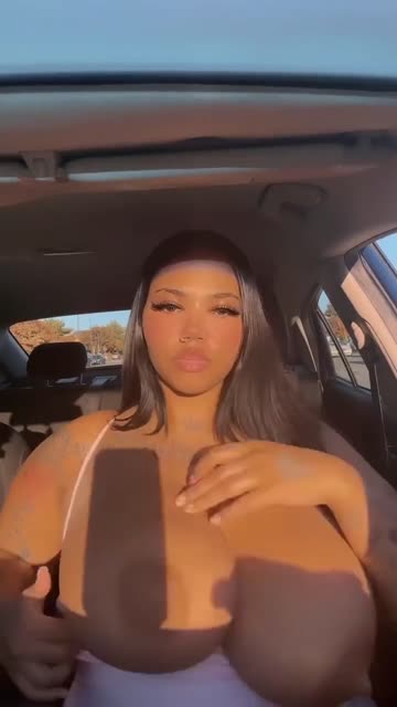 big tits car ebony xxx video
